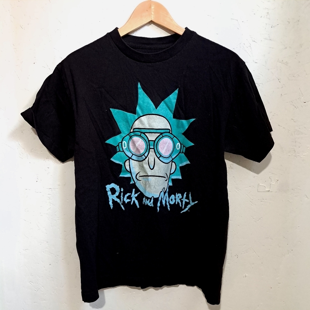 Rick and Morty Black graphic T-Shirt